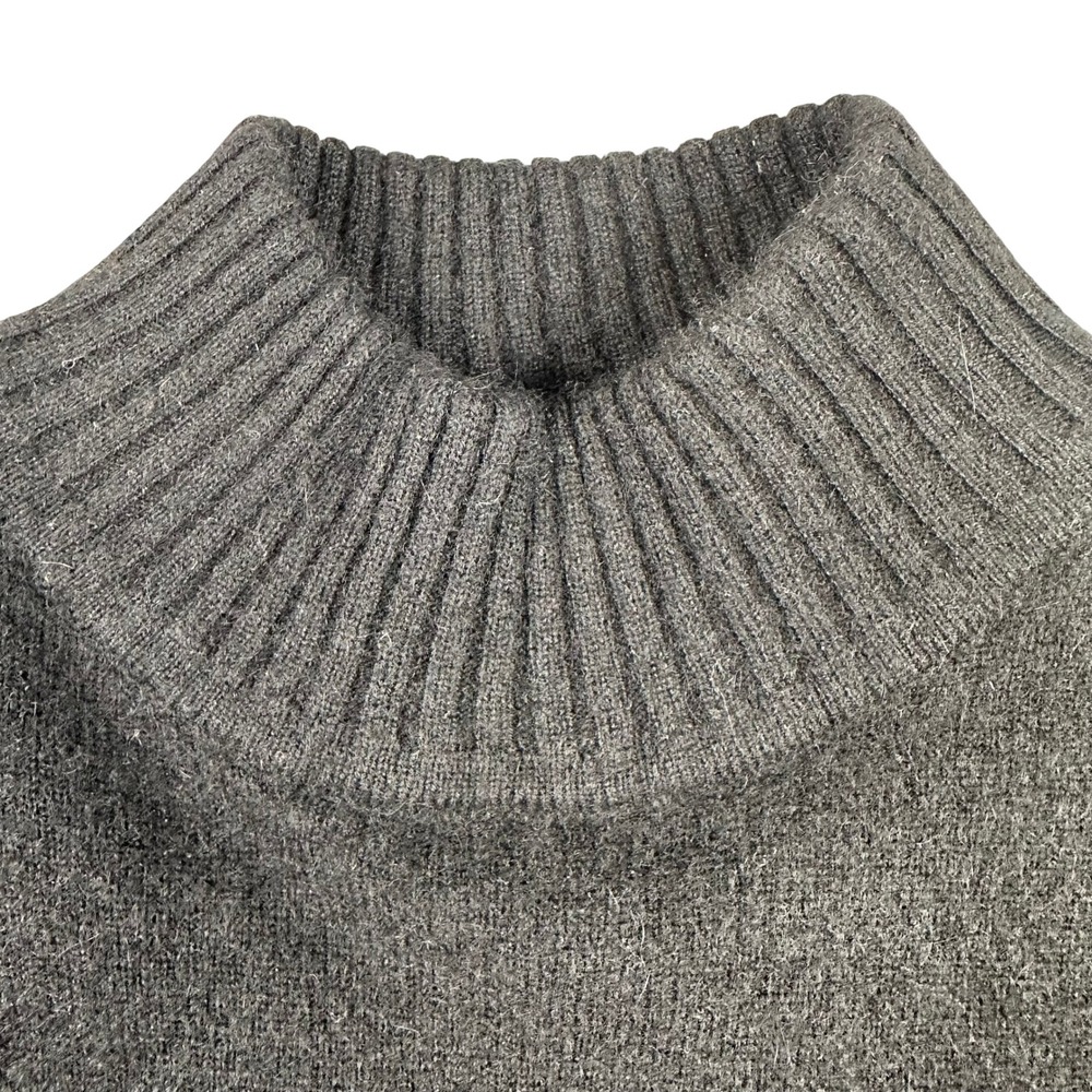 Pursuits Ltd Womens Black 100% Cashmere Mock Neck Long Sleeve‎ Sweater Size M - Picture 2 of 8